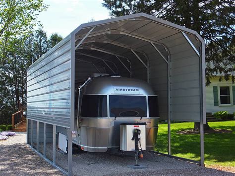 large metal cover over house|metal rv shelter covers.